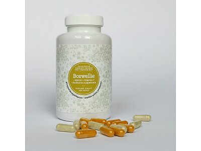 Boswellie s kurkuminem, zázvorem a vitamínem C - 180 tobolek