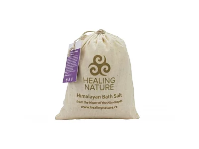 Himálajská koupelová sůl s květem levandule, 1 kg, Healing Nature
