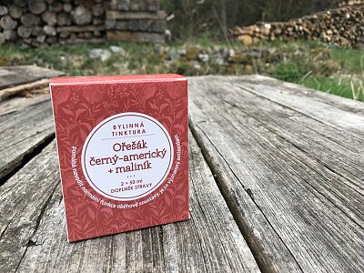Ořešák černý -americký + maliník - bylinná tinktura 2x50ml