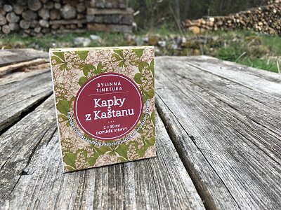 Kapky z kaštanu - bylinná tinktura 2x50ml