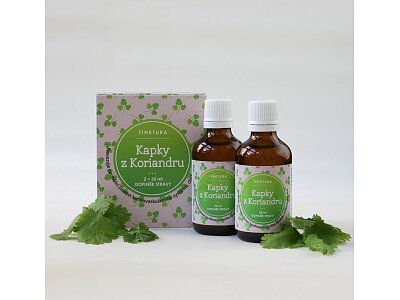 Kapky z koriandru - bylinná tinktura 2x50ml