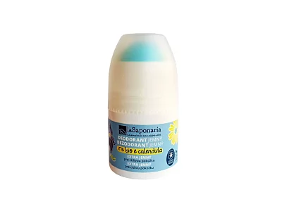 laSaponaria Deodorant roll-on extra jemný s měsíčkem BIO (50 ml)
