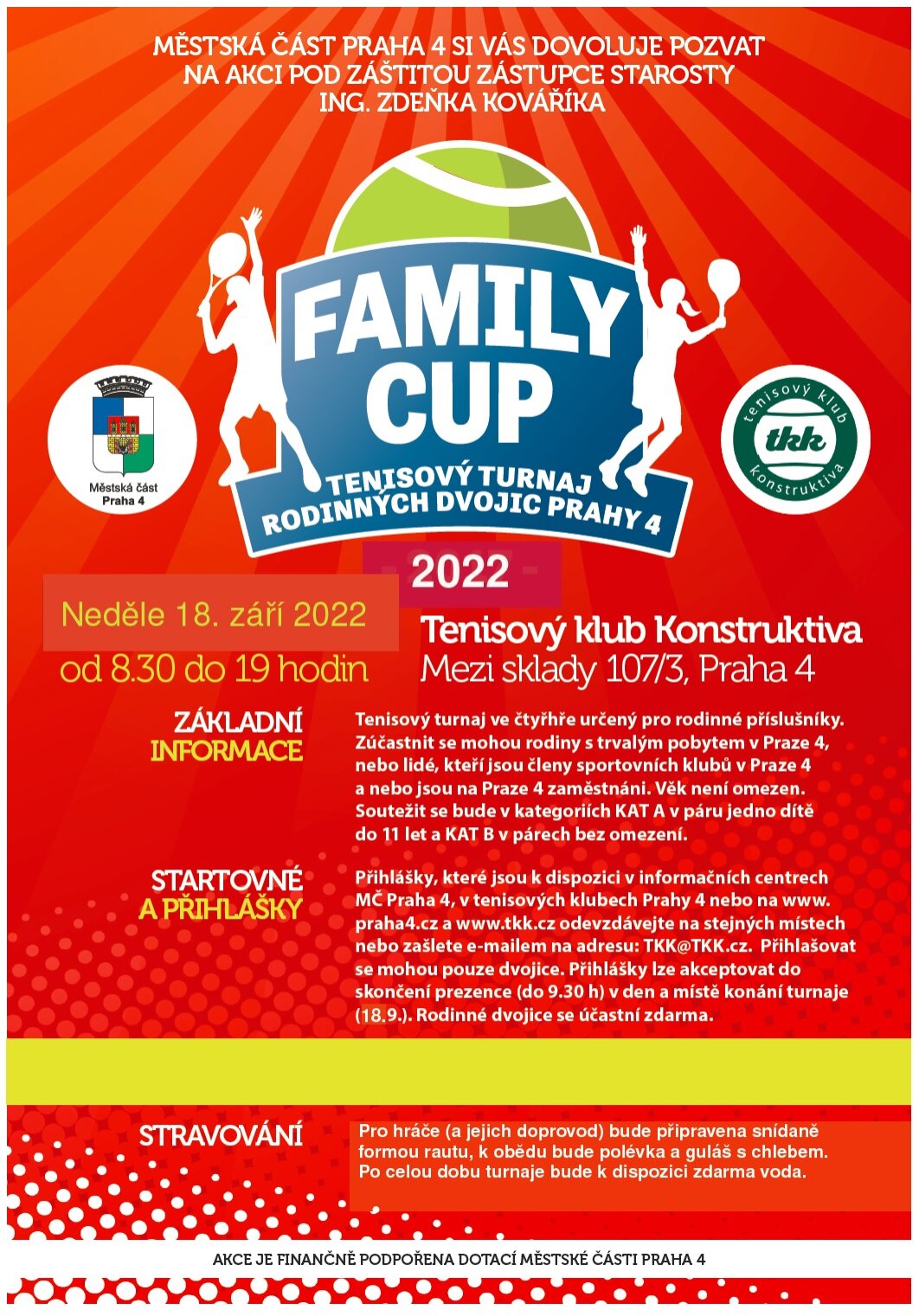Plakát Turnaj rodinných dvojic 2022