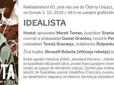 Zveme na uváděcí večírek IDEALISTY do Unijazzu