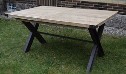 Masivní jídelní stůl s kvalitním rozkladem 160x100 + 50cm