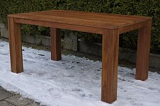 Dubový nerozkládací jídelní stůl 160x90 cm