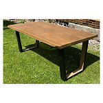 Masivní dubový rozkládací jídelní stůl 190x100 +60 cm
