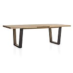 Rozkládací jídelní stůl z dubu v moderním designu 190x100cm +60cm