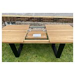 Jednoduchý rozkládací systém - Butterfly u masivního duvého stolu