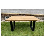 Rozkládací jídelní stůl Livingstone 160x100+50 cm v přírodním odstínu