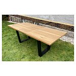 Rozkládací jídelní stůl Livingstone 160x100+50 cm v přírodním odstínu