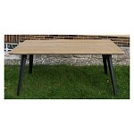 Moderní nerozkládací jídelní stůl z dubového masivu 170x100 cm