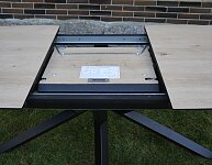 Moderní rozkládací jídelní stůl 180x100+60 cm