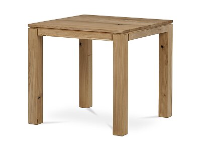Stůl jídelní 80x80x75 cm, masiv dub, povrchová úprava olejem