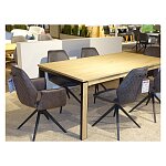 Jídelní masivní stůl Arnsberg 190x100 cm + 50 cm