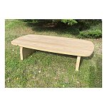 Konferenční stolek o rozměru 120×70×45 cm v přírodním odstínu