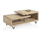 Konferenční stolek 120×60×45 cm – přírodní masivní dubová dýha