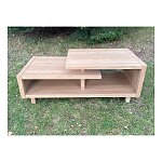 Konferenční stolek o rozměru 120×60×45 cm v přírodním odstínu