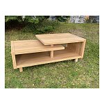 Konferenční stolek o rozměru 120×60×45 cm v přírodním odstínu