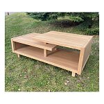 Konferenční stolek o rozměru 120×60×45 cm v přírodním odstínu