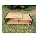 Masivní stolek s kolečky 110x60x45 cm