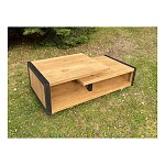 Masivní konferenční stolek 110x60x45 cm