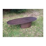 Oválný konferenční stolek 110 cm.