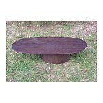 Oválný konferenční stolek 110 cm