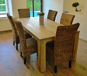 Nejlepší masivní dubový jídelní stůl s rozkladem 200x100+60cm