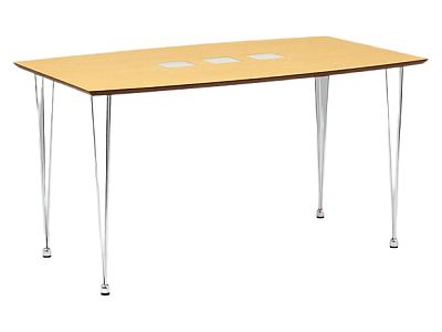 Jídelní stůl 135x80 cm, chrom / dýha natural