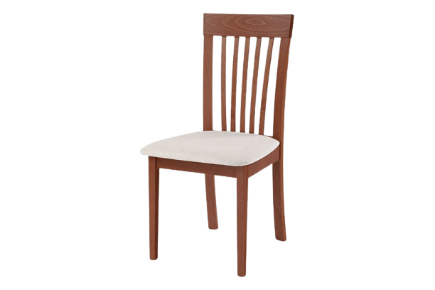 Jídelní židle, třešeň, potah krémový