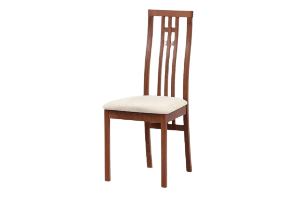 Jídelní židle masiv buk, barva třešeň, potah krémový