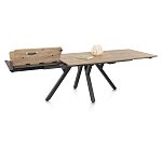 Moderní rozkládací jídelní stůl Perth 200x100 cm+ 80 cm