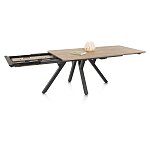 Moderní rozkládací jídelní stůl Perth 200x100 cm+ 80 cm