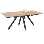 Moderní rozkládací jídelní stůl Perth 200x100 cm+ 80 cm