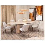 Tvar podnoží dodává stolu ARAS 240x120 cm sochařský charakter