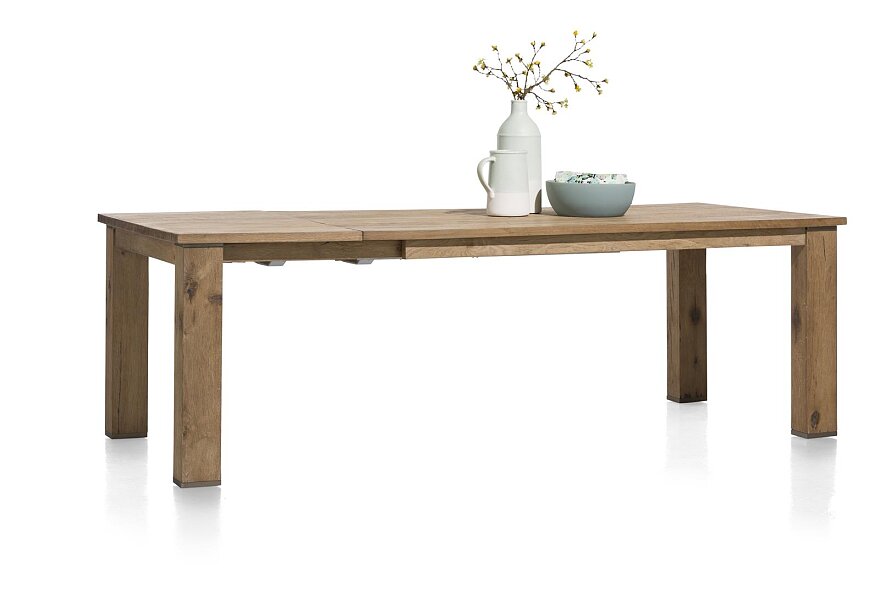 Masivní dubový jídelní stůl s kvalitním rozkladem 180x100 + 60 cm