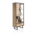 Moderní industriální knihovna 195x80x42 cm - Avalon