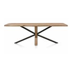 Dubový jídelní stůl v přírodním odstínu 200x100 cm