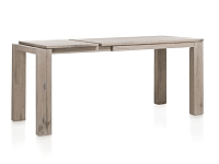 Nejlepší masivní jídelní stůl s rozkladem 160x90+60cm, šedý odstín