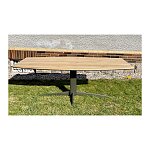 Moderní kombinace masivu a kovu v industriálním provedení 210x80/100 cm