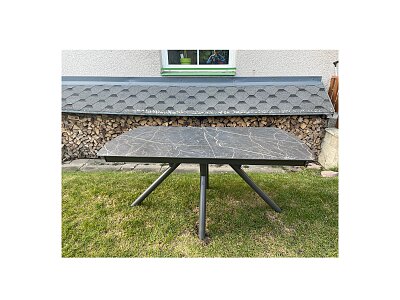 Rozkládací jídelní stůl - Mramor 160 cm