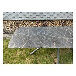 Moderní nerozkládací jídelní stůl 160x100x77 cm + 60 cm rozklad