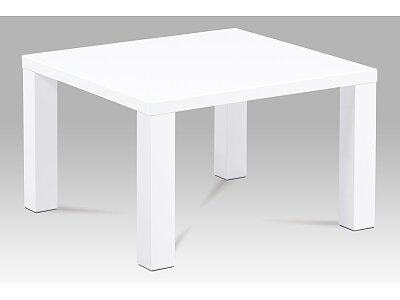 Konferenční stolek 80x80x50, vysoký lesk bílý