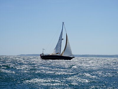 Sailing at sea