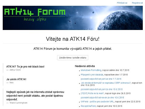Screenshot: ATK14 Forum