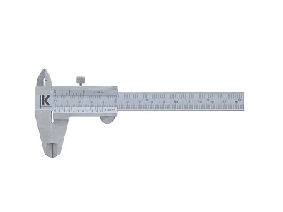 Posuvné měřítko s kulatým hloubkoměrem a vnitřním měřením, NEREZ, DIN 862