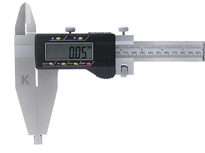 Posuvné měřítko digitální DIN 862, s horními noži